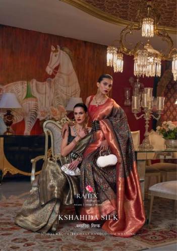 RAJTEX KSHAHIDA SILK 319001 TO 319006 HANDLOOM WEAVING SAREE
